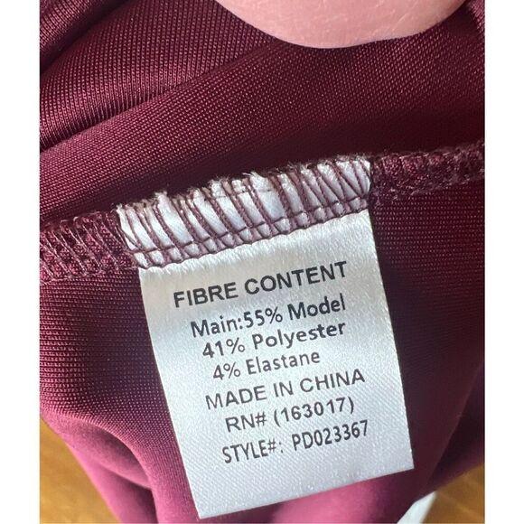 Princess Polly Ultraviolet One Shoulder Lace Maxi Dress Wine Size 12 Nwot - Picture 6 of 9